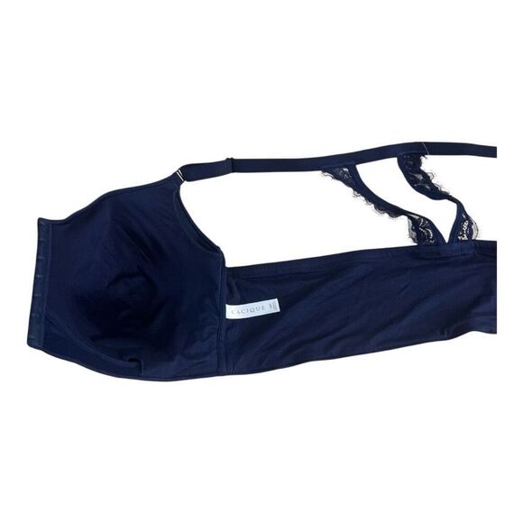 Cacique Blue Lightly Lined Full Coverage No Wire Mastectomy Collection Bra 50C - Picture 8 of 12